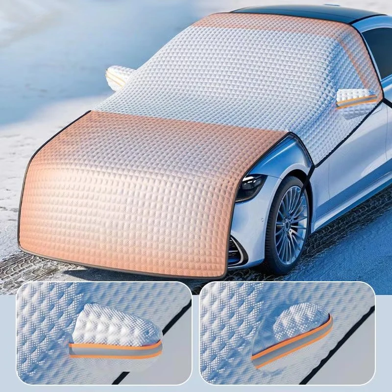 Car snow shield Sunshade sunblock front gear snow shield thickened and lengthened in winter frost protection front windshield 