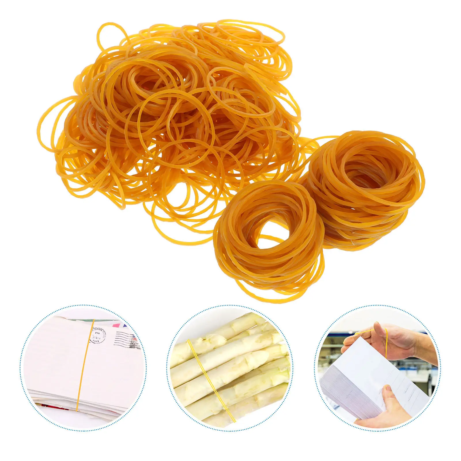 

800Pcs Thick Large Rubber Bands Heavy Duty Elastic Bands Strong Resilience Reusable Stretchy for Household Office Hiking Camping