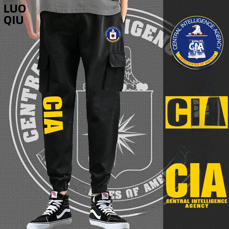 

CIA Central nce Agency Специальный агент Повседневная рабочая одежда Брюки Мужские брюки Свободный крой Молодежные энергетические брюки Все сезоны