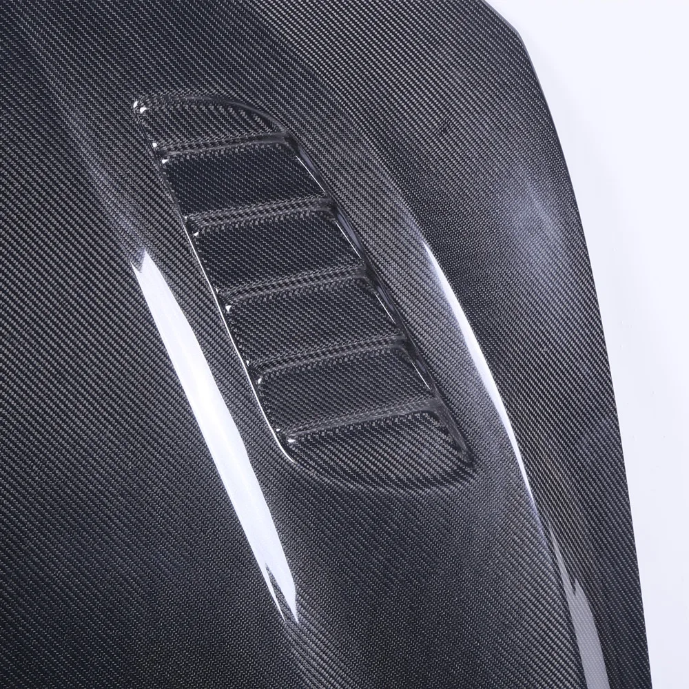 Cofano in fibra di carbonio per F30 F35 Serie 3 2013-2018 Aggiornamento V Stile Vera fibra di carbonio Copertura del motore dell'auto Parti del corpo automatico