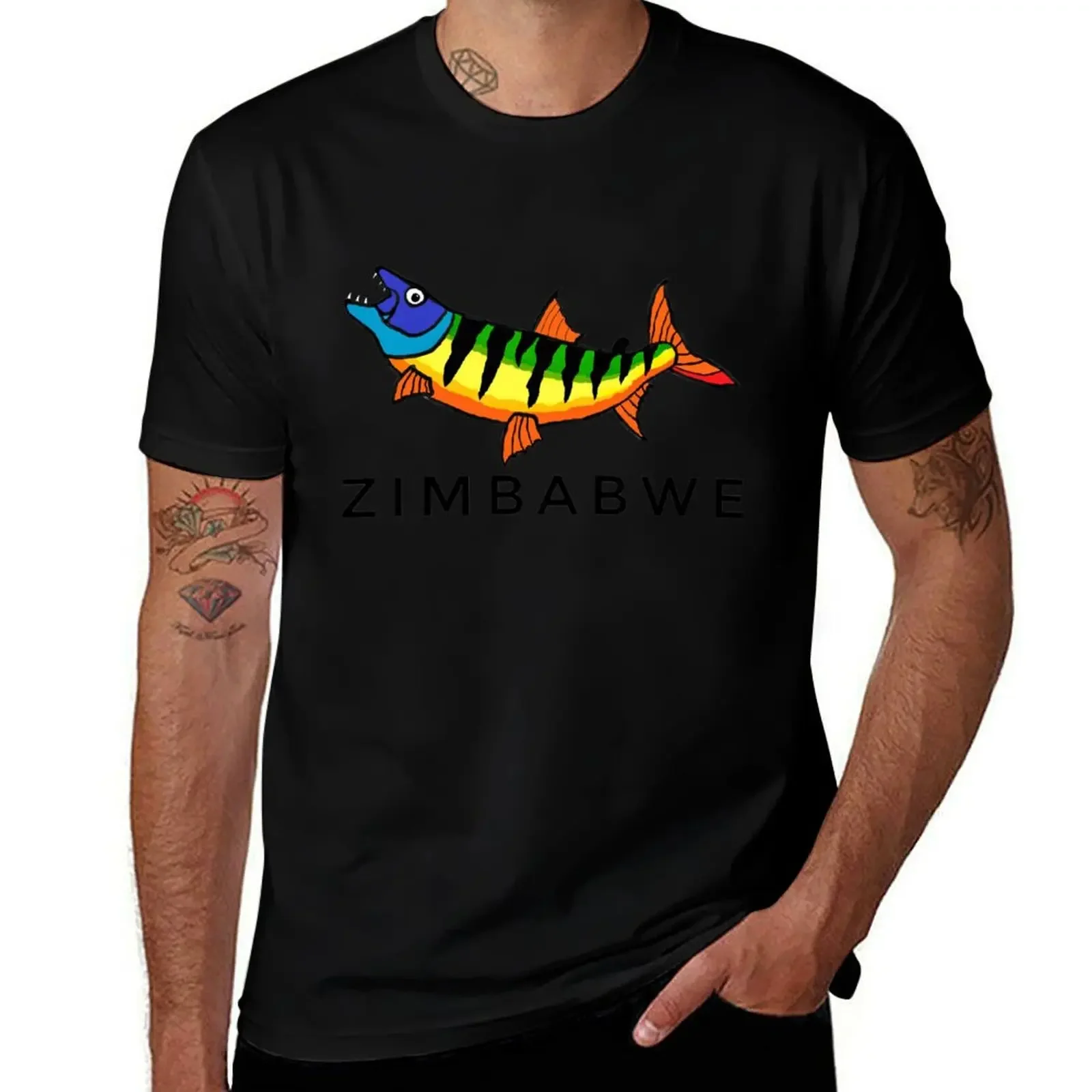 

Colorful Tigerfish T-Shirt vintage t shirts graphic t shirts sweat oversizeds fruit of the loom mens t shirts