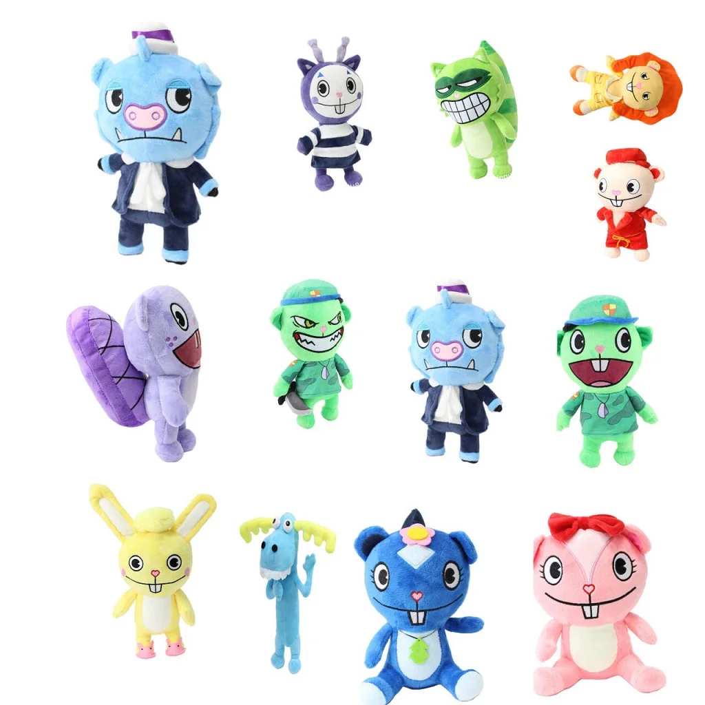 

The HTF Happy Tree Friends Anime Happy Tree Friends Soldier Fliqpy Plush Toys Dolls Military Flipy Doll Plush Toy for Kids Gift