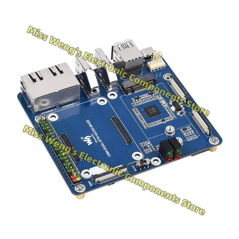 RPi CM4 Core Base IoT Module Dual Gigabit Ethernet Port 5G/4G Expansion Board CM4-DUAL-ETH-4G/5G-BASE CM4-DUAL-ETH-4G/5G-BOX