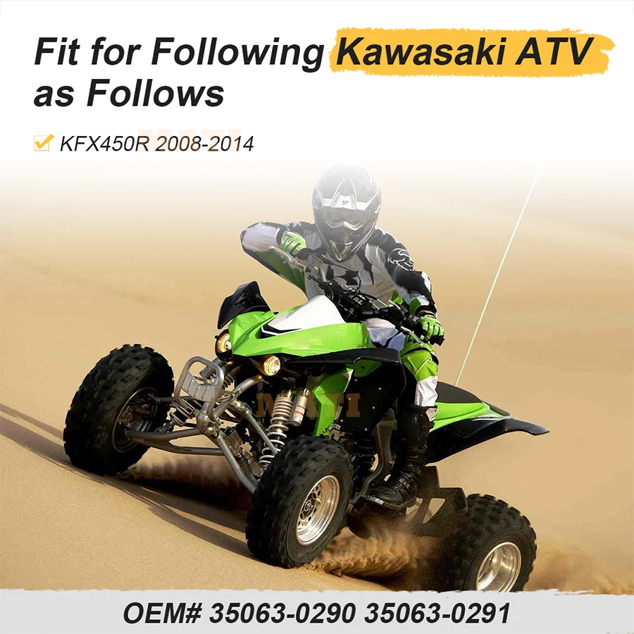M MATI Rear Left & Right Fender Bracket For Kawasaki KFX450R 2008-2014 35063-0290 35063-0291
