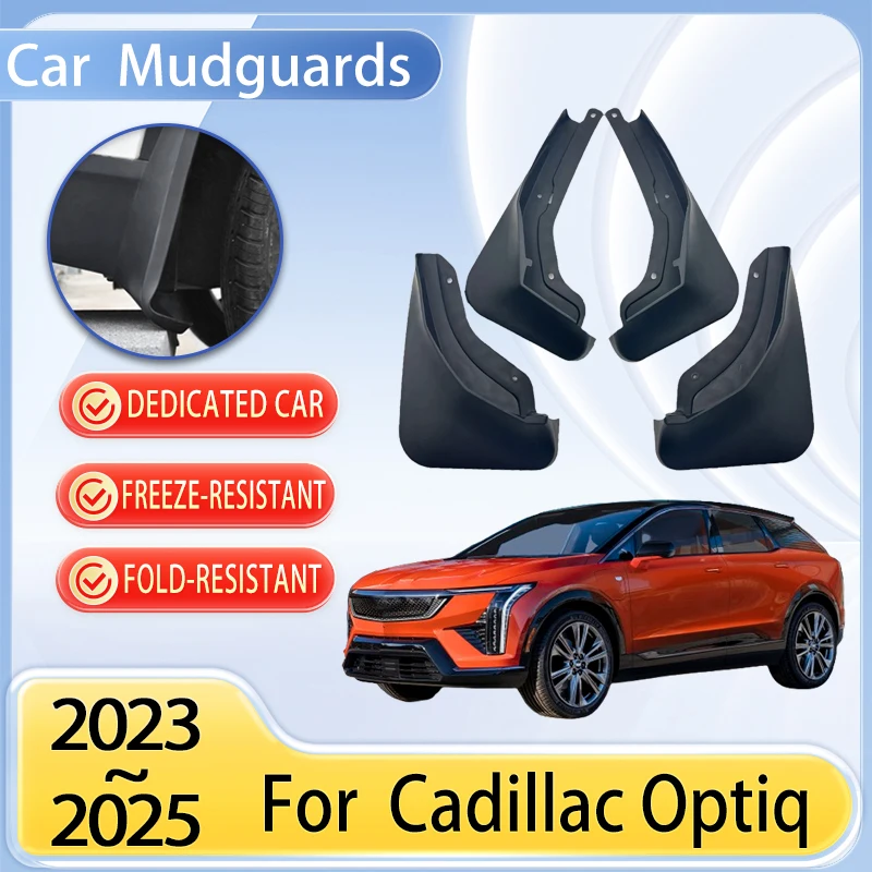 

Car Mudguards Parts For Cadillac Optiq 2023~2025 Front Rear Wheel Mudguards Mudflap Fender Flare Cover Guard Auto Mud Accessorie