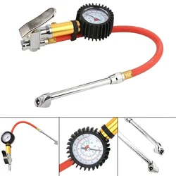 Tire Air Inflator Tyre Pressure Meter Car Truck Pump Hose Gauge Compressor Tool Car Auto Easy Read Safety Universal