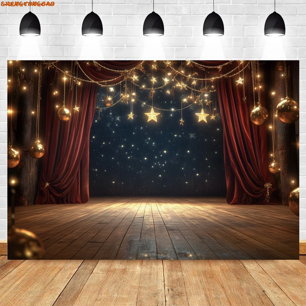 레드 커튼 무대 조명 서커스 텐트 사진 배경, 어린이 생일 파티 장식, 베이비 샤워 사진 배경, 포토존 소품