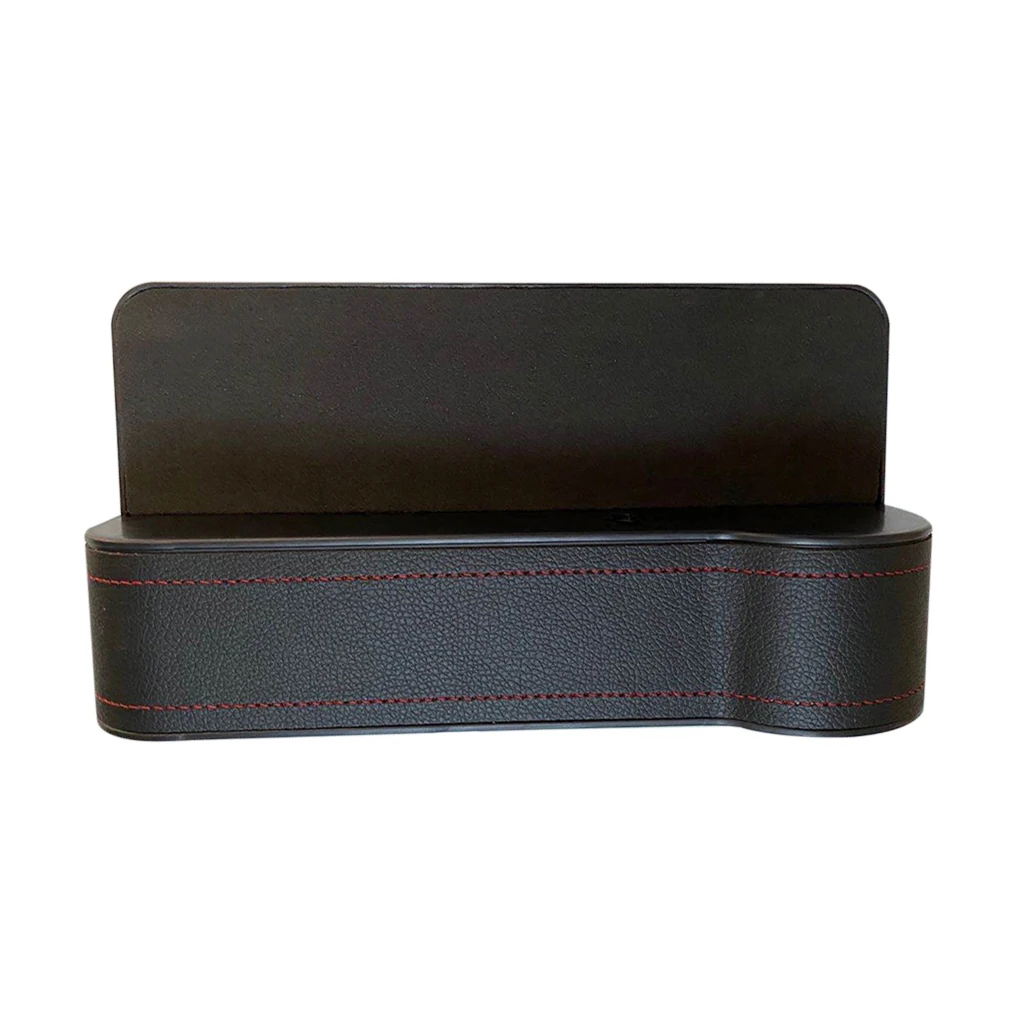 Car Crevice Organizer Pocket Cup Holder Central Console Crevice Storage Box Automotive Accessory, Beige