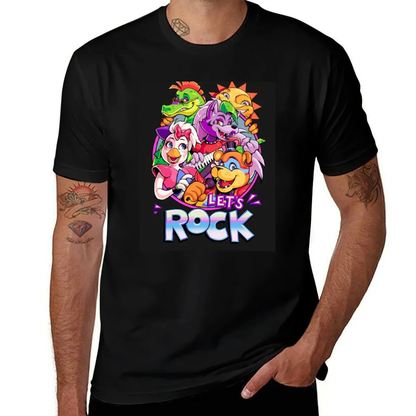 

Let's ROCK Security Breach T-Shirt Big and Tall Basic Tee Shirt