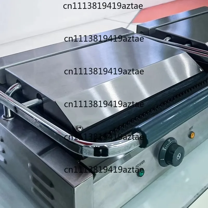 Time Labor-Saving 2-Burner Elevating Electric Griddle, Double-Side Frying, Large Capacity, Commercial Kitchenware