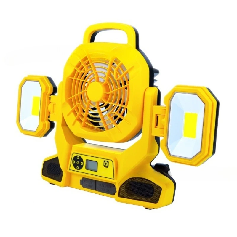 Multifunctional, rechargeable, bluetooth speaker, electric fan work light