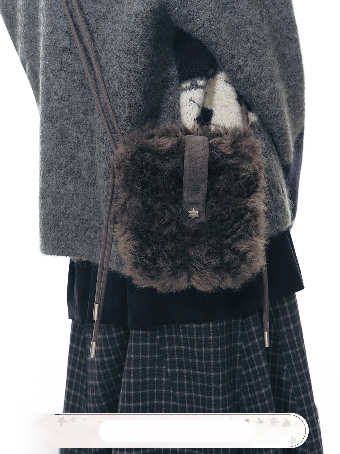 

Handmade Slant Cross Nap Time Women's oulder Bag Adjustable Strap Original Design Soft Leather Magnetic Bule Closure Fold...