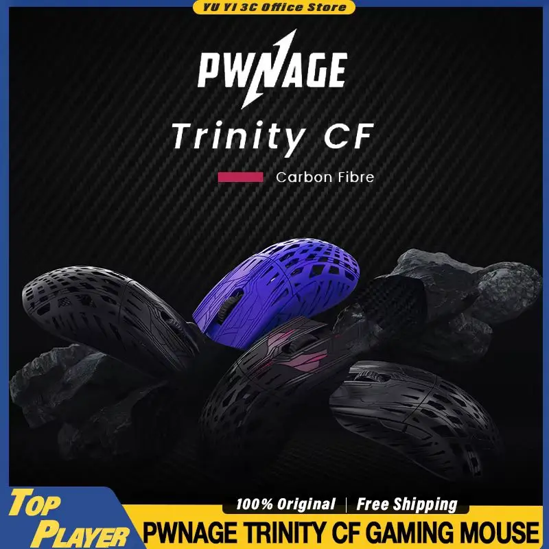 

Pwnage Trinity CF Gaming Mouse Pwnage Xero Pixart3950 FlagShip High-Precision Sensor 8000Hz Polling Rate Customized Switch