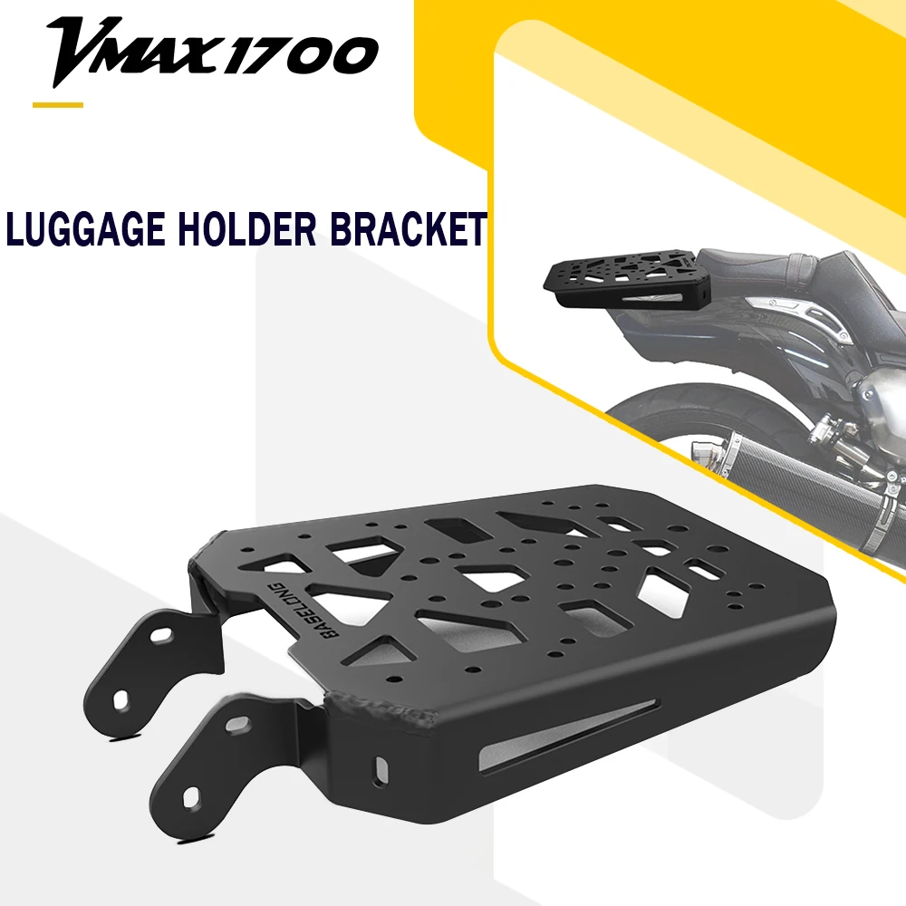 

For YAMAHA V-MAX VMAX 1700 VMAX1700 2009-2018 2019 2020 V-max1700 Motorcycle Luggage Holder Bracket Top Case Carrier Mount Plate