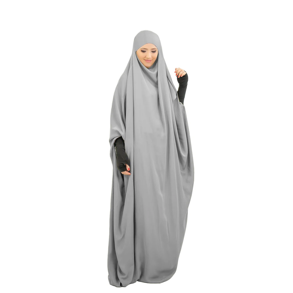 

Full Cover Muslim Women Eid Hooded Abaya Long Khimar Burqa Dress Ramadan Kaftan Prayer Garment Islamic Clothing Arab Robe Abayas