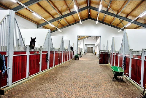 Lightweight indoor horse barn good quality top 3 sellers hot-dip galvanised steel Strong and durable horses stall european