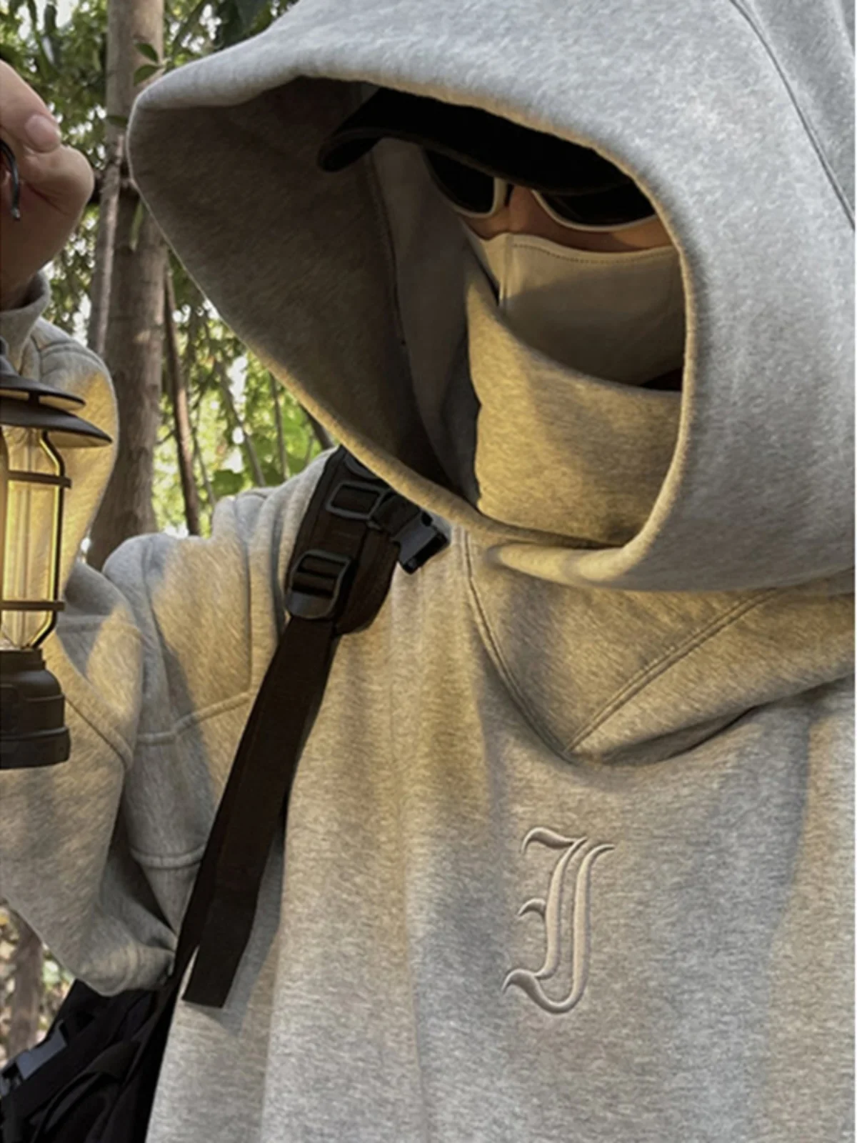 

Мужская осенняя толстовка American Sle Heavyweight Hoodie Teenage Ninja Jaet с большим капюшоном, повседневная, свободного кроя, для снятия социальной тревоги