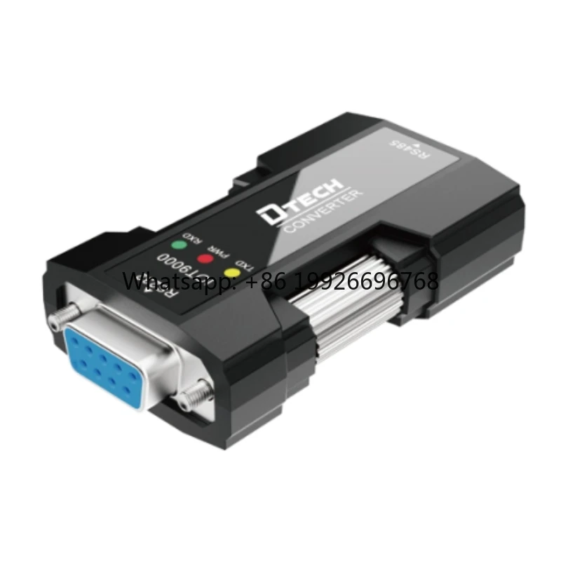 DTECH IOT9000 Passive DB9 RS232 Female to RS485 Male Isolation Protection Converter with Indicator Light