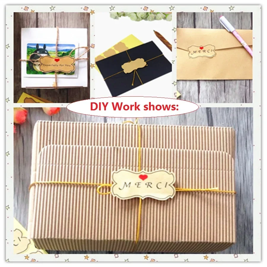 80pcs/lot Retro Simple Blank Kraft paper Adhesive seal sticker for DIY work decoration for baking packaging students DIY tools