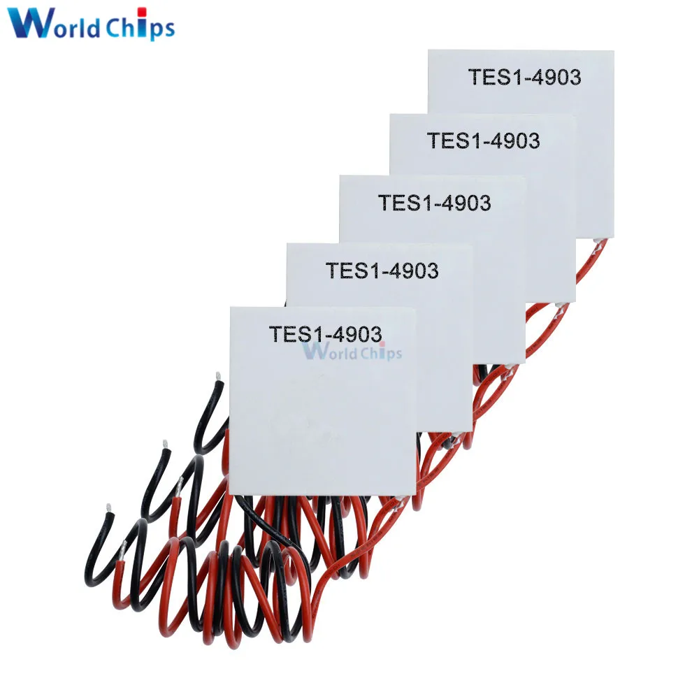 Imagem -04 - Dissipador Termoelétrico Refrigerador Peltier Placa Módulo Baixa Potência Refrigeração Folha Tec112706 Tes17102 Tes1-7103 Tes14903 Pcs