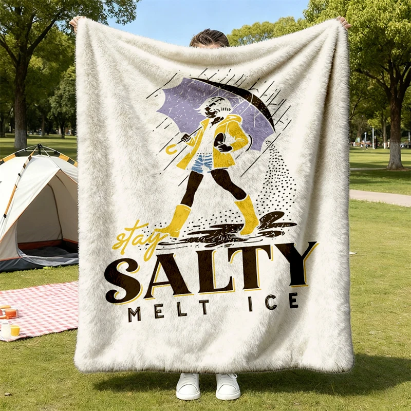 Abolish ICE Flannel Throw, Social Justice Cozy Blanket, Pro Immigration Warm Blanket, Soft Blanket
