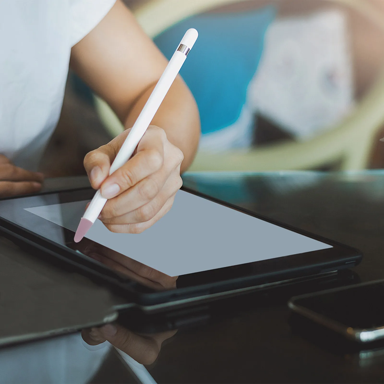 

Чехлы для стилусов, совместимые с Apple Pencil 1 и 2, силиконовые защитные чехлы-накладки на наконечники, противоскользящие, бесшумные, случайные цвета