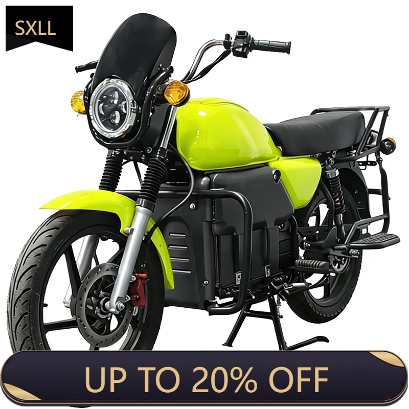 sxllsxllLong-range 100km off-road electric motorcycle, equipped with dual 72V lithium batteries, advanced PDU ECU control system