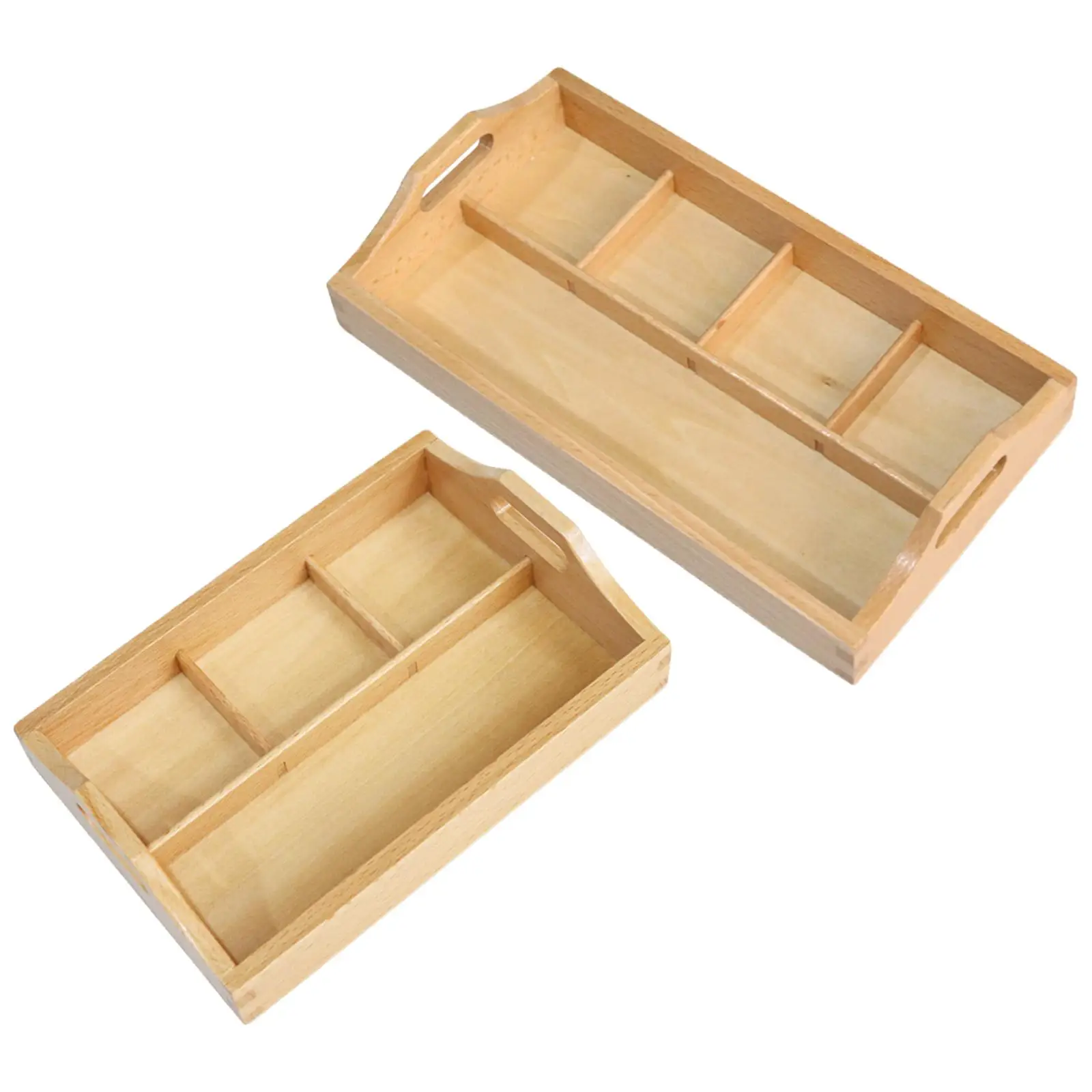 Small Montessori Wooden Tray Early Learning Toys Holder Sensory Sand Box