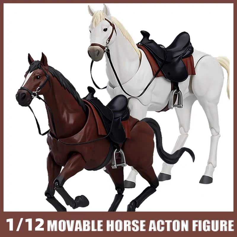 1/12 Movable Horse Action Figure Anime Peripheral Animal Horse For Figma Statue Collectible Model Dolls Desktop Decoration Gift