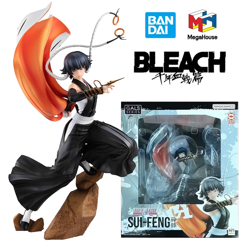 Bandai Namco Mega House Gals Series Sui-Feng Bleach 25Cm Anime Original Action Figure Model Toy Birthday Gift Collection