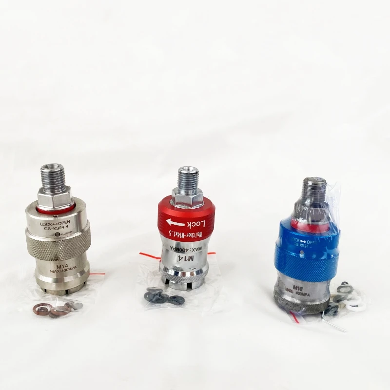 

400Mpa Quick Adaptor Diesel Nozzle Self Locking Joint M12 M14 M16 Connector for CR Test Bench