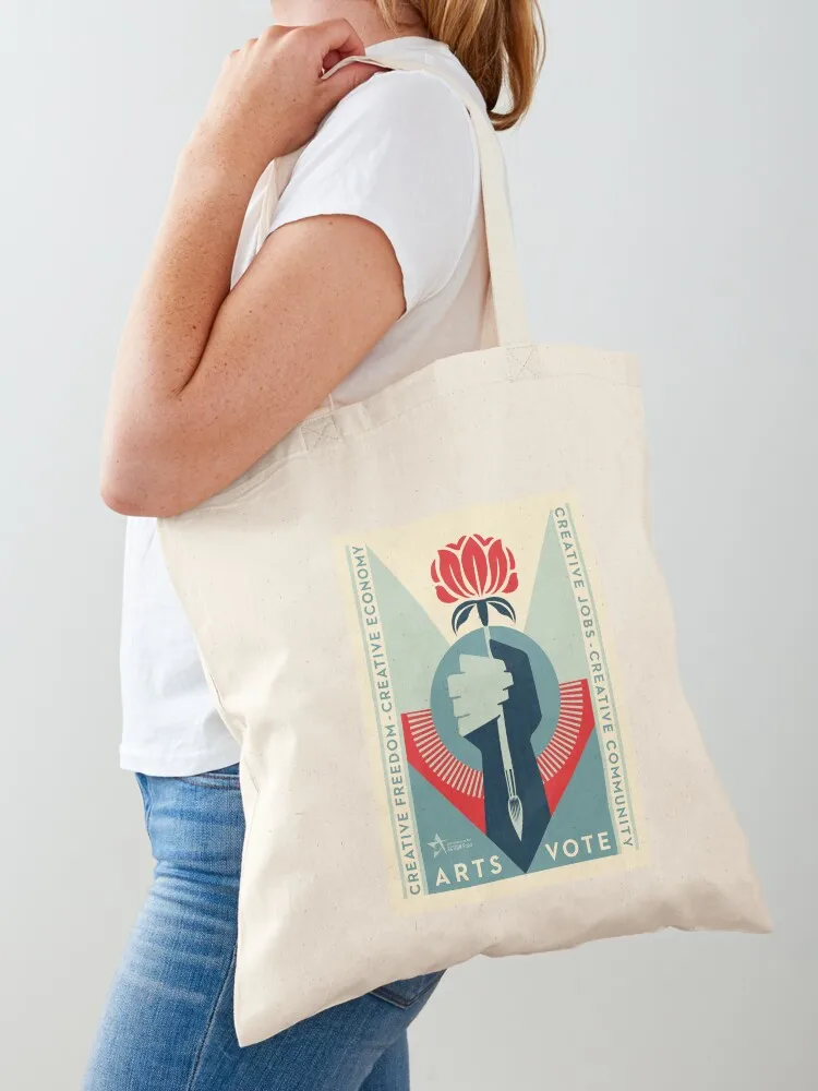 

ArtsVote Logo - Vertical Tote Bag Shopper handbag hand bags bags woman 2025 Portable shopping bag