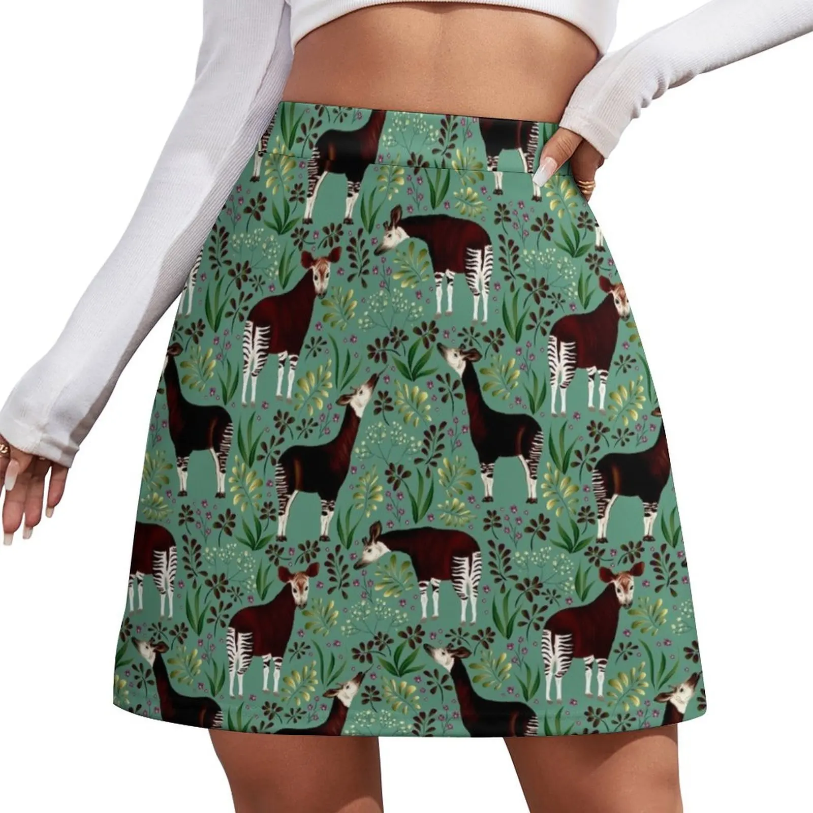 

Okapi Animalier Mini Skirt Woman skirt night club women japanese fashion korean fashion