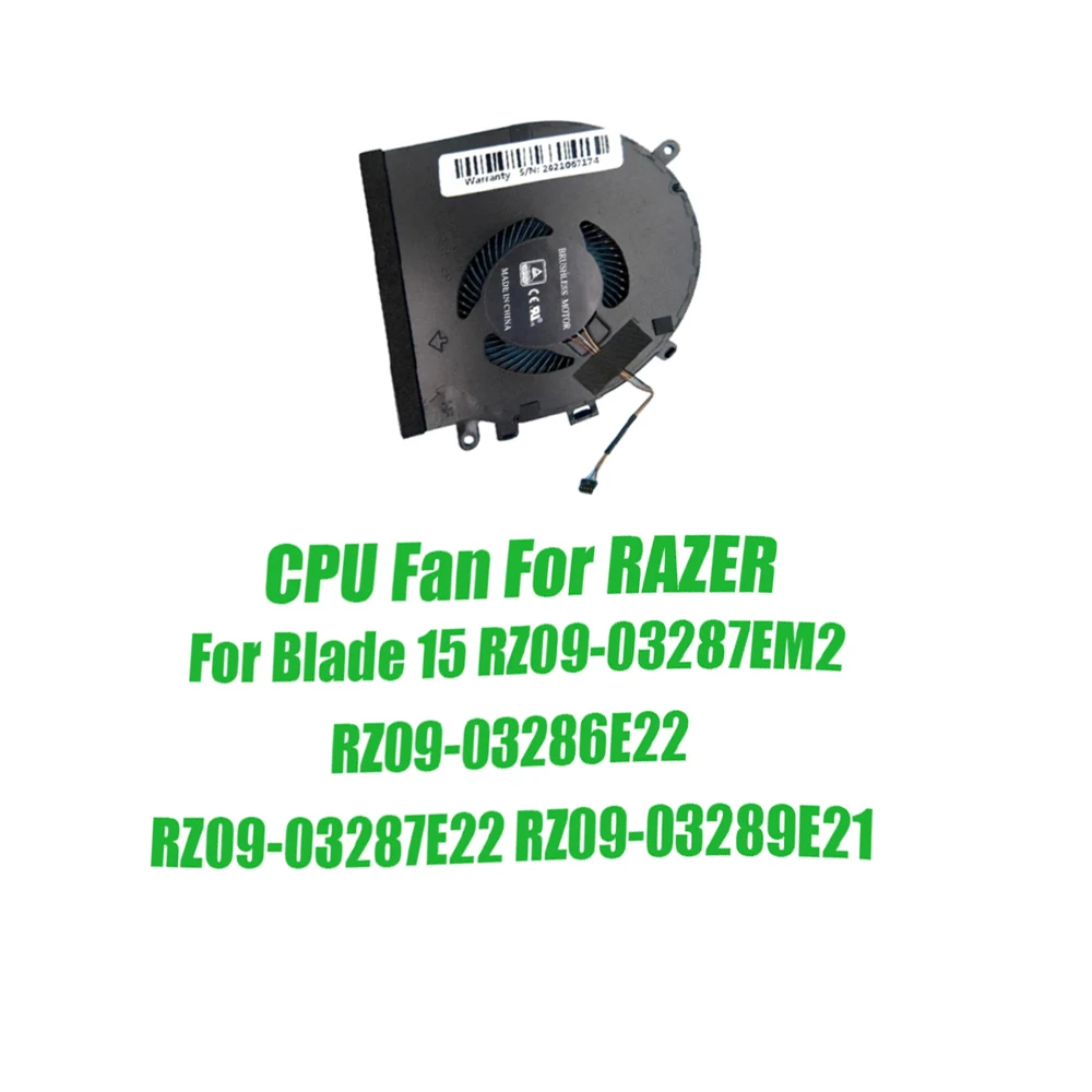 For RAZER For Blade 15 RZ09-03287EM2 RZ09-03286E22 RZ09-03287E22 RZ09-03289E21 DC5V 0.5V Replacement Laptop CPU Fan