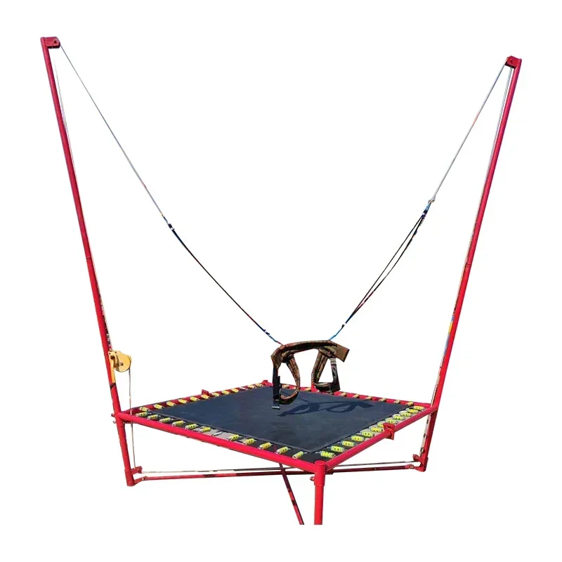 

Children's Hand-cranked Small Bungee Jumping Bed Square Children Hand-cranked Folding Steel Frame Bungee Jumping Bed Home
