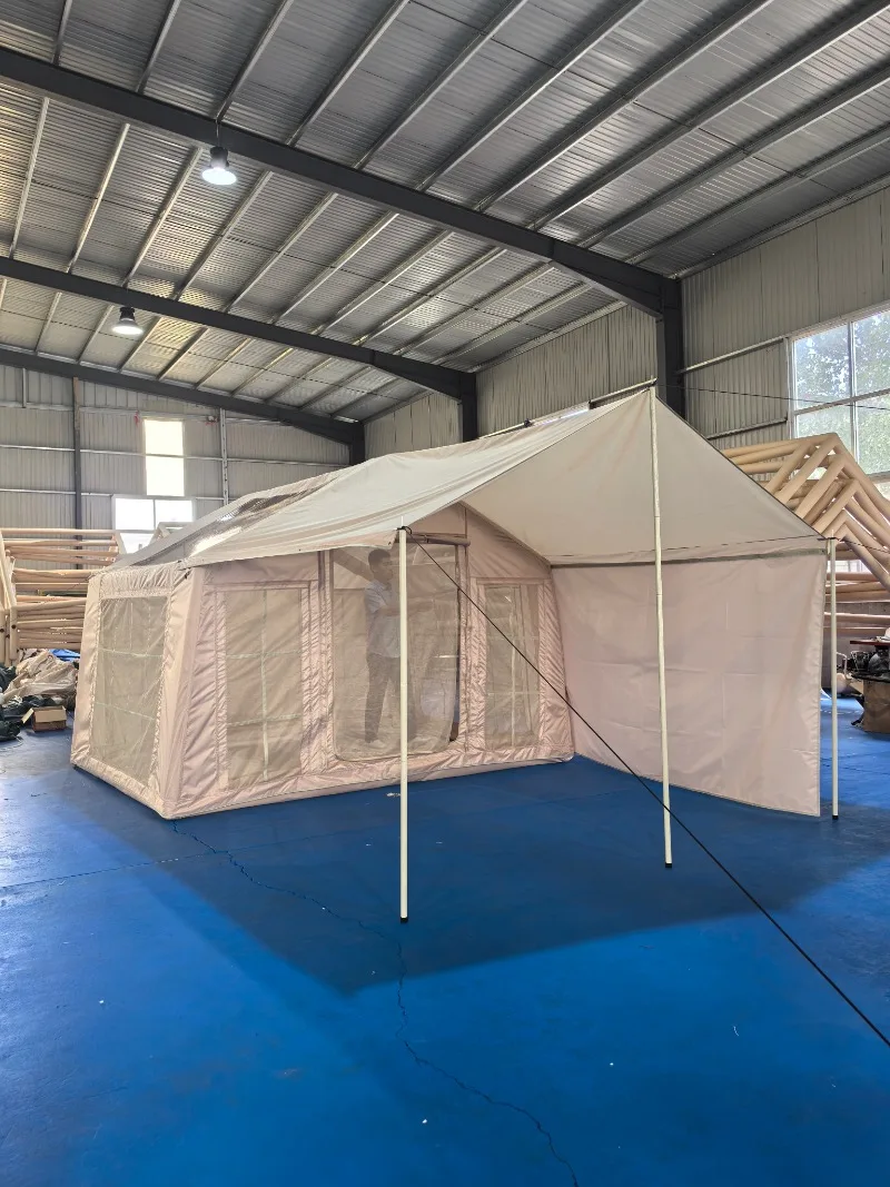 outdoor two-bedroom Oxford waterproof nylon tent, which can be opened quickly and automatically for exploration