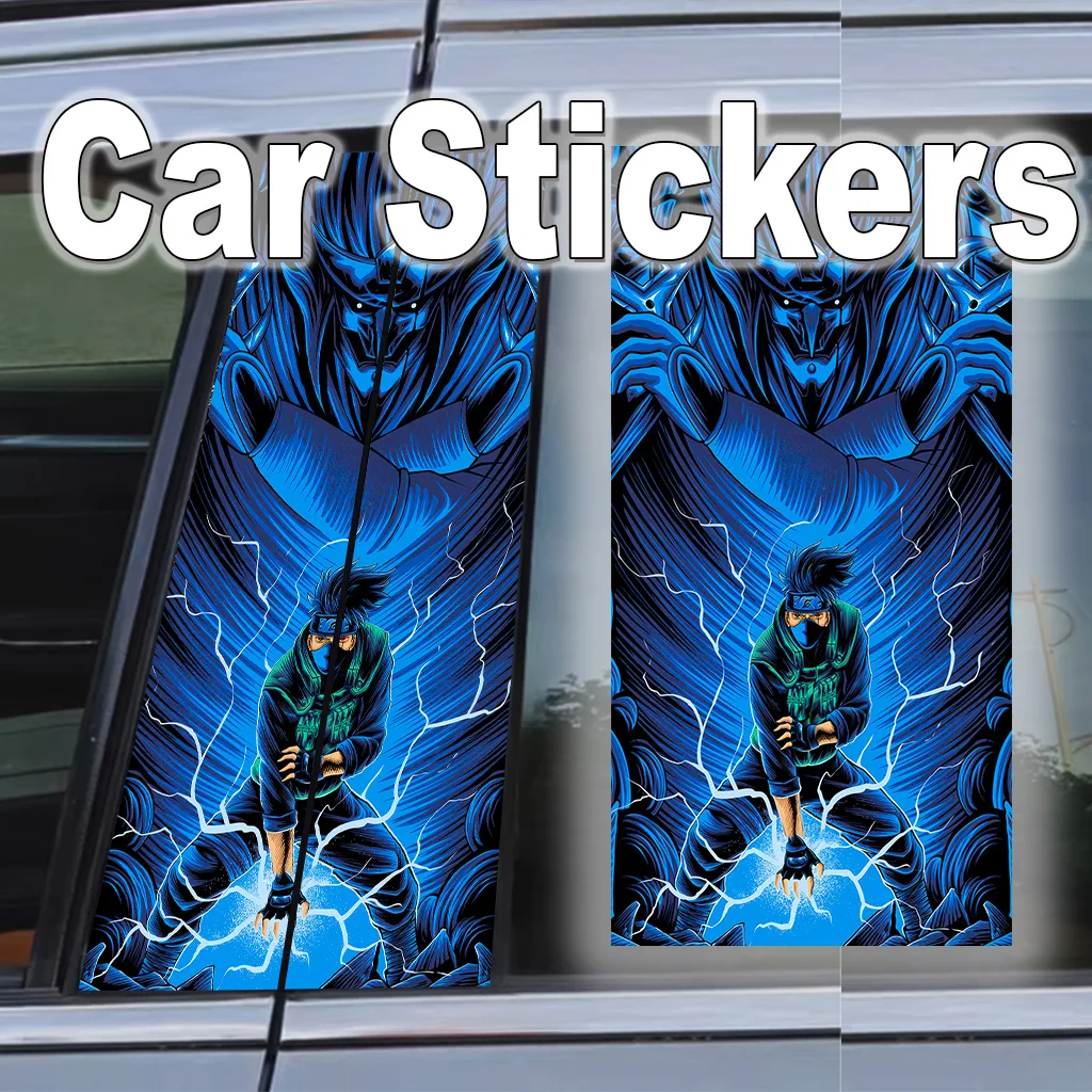 

Naruto Car B Pillar Stickers Self-Adhesive Poster Auto Exterior Gift Anime Waterproof Scratch-Resistant Decal Easy Apply Decor