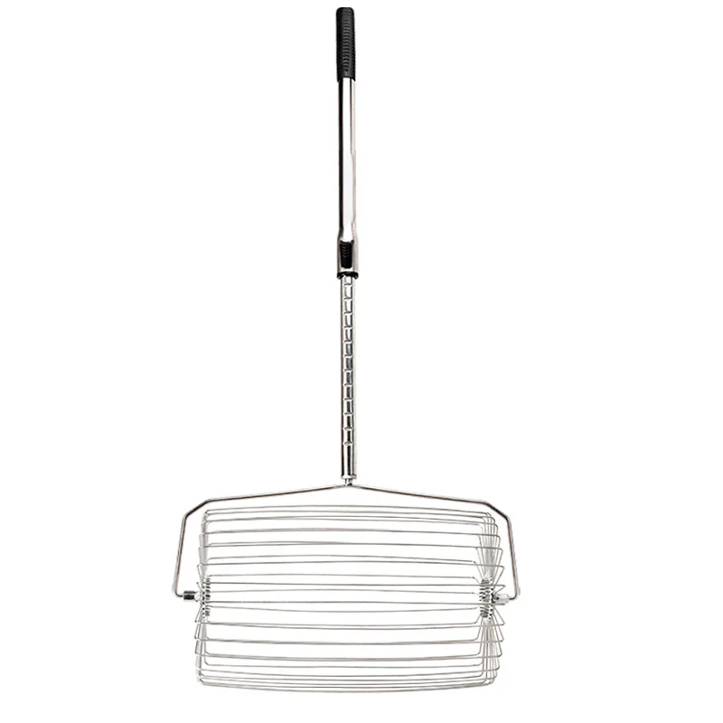 Portable Lightweight Stainless Steel Tennis Ball Pickleball Picker with Adjustable Roller Retriever Ball Picking Equipment