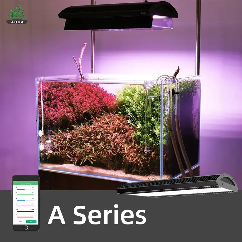 

Week Aqua A430 PRO 120W Aquatic Freshwater Fish Tank Water Plant Light APP Timing Dimming LED Sunrise Sunset