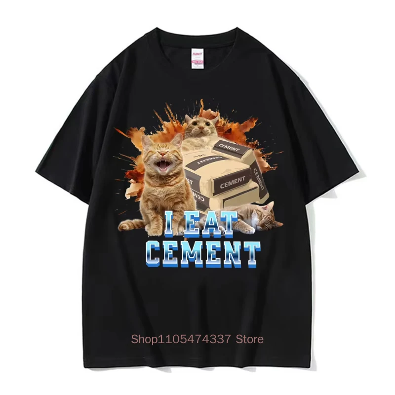 Ich esse Lötmittel – Lustiges Katzen-Meme-T-Shirt für Herren und Damen – Modische Freizeit-T-Shirts aus hochwertiger Baumwolle für den Sommer – Detail 27