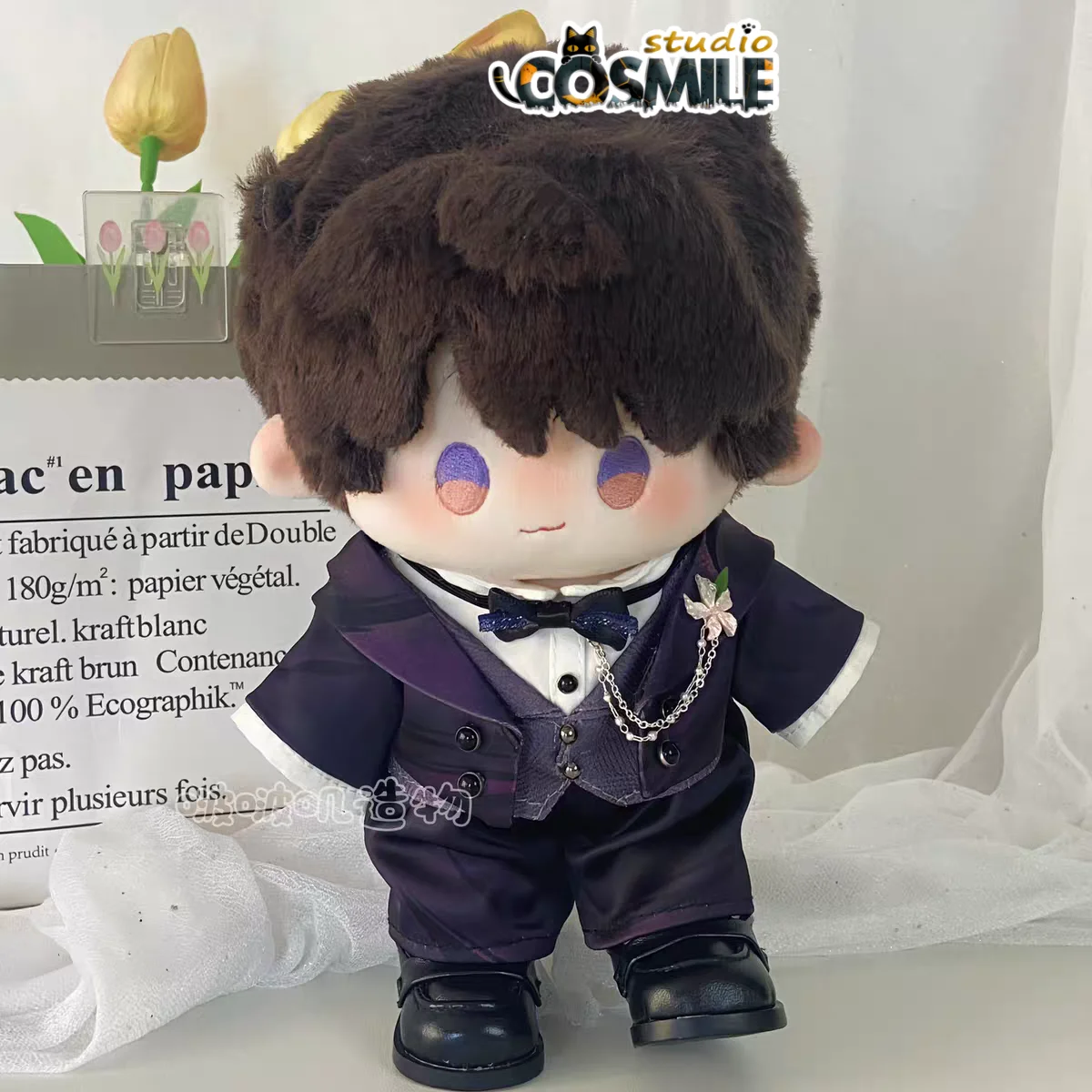 새로운 칼렙 마힐 러브 앤 딥스페이스 샤이 이저우 웨딩 슈트 패션 봉제 인형 플러시 40cm 인형 앉은 인형 바디 옷 BB