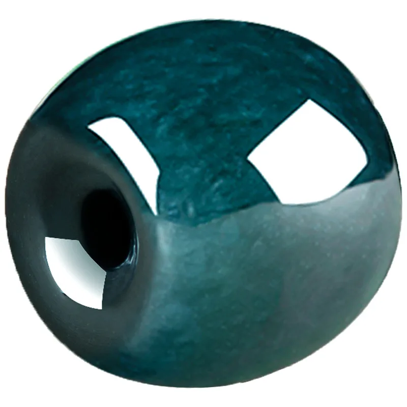Natural A-grade Jade Deep Blue Water Carved Road Pendant Ice Jadeite Bucket Bead Women\'s Jewelry Pendant Wholesale Drop Shipping