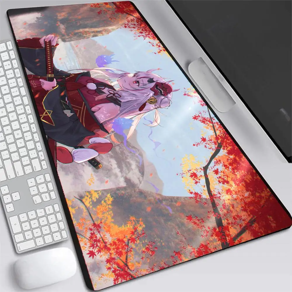 Mouse Pad Non-Slip Rubber Edge locking mousepads Game play mats Popular virtual artist Cute Nakiri Ayame for notebook PC compute