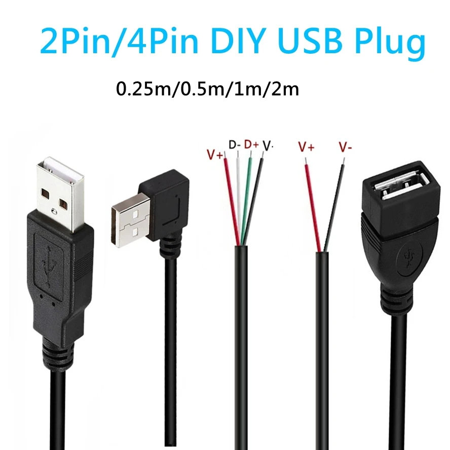 Кабель-usb-5В-для-самостоятельного-подключения-03м-1м-2м-2-контактный-usb-20-a-гнездо-на-4-контактный-штекер-удлинитель-для-зарядки-и-передачи-данных