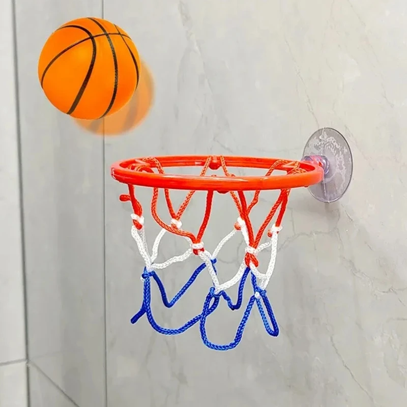 Deur Gemonteerde Mini Basketbal Hoepel Met Zuignap Voor Kinderen Baby Indoor Sport Muur Hangende Mand Vingers Bal Hoepels Kit