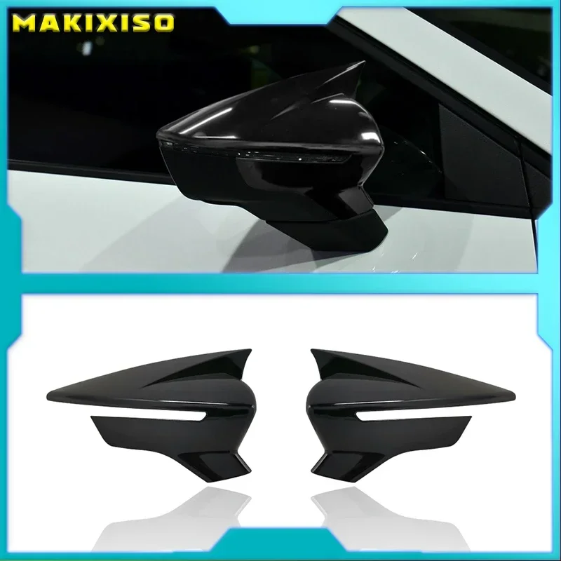 

Side Mirror Caps Rearview Mirror Cover Case Carbon Fiber Pattern For SEAT Leon MK3 5F ST FR Cupra Ibiza Mk5 Arona KJ7 2017-2020