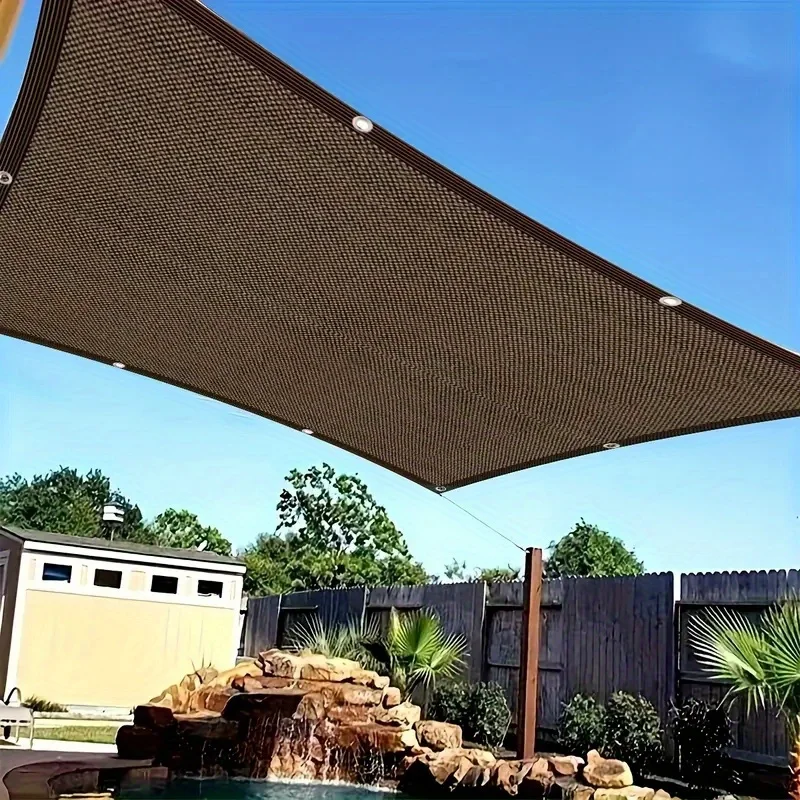 Large Coffee Shading Net for Courtyards