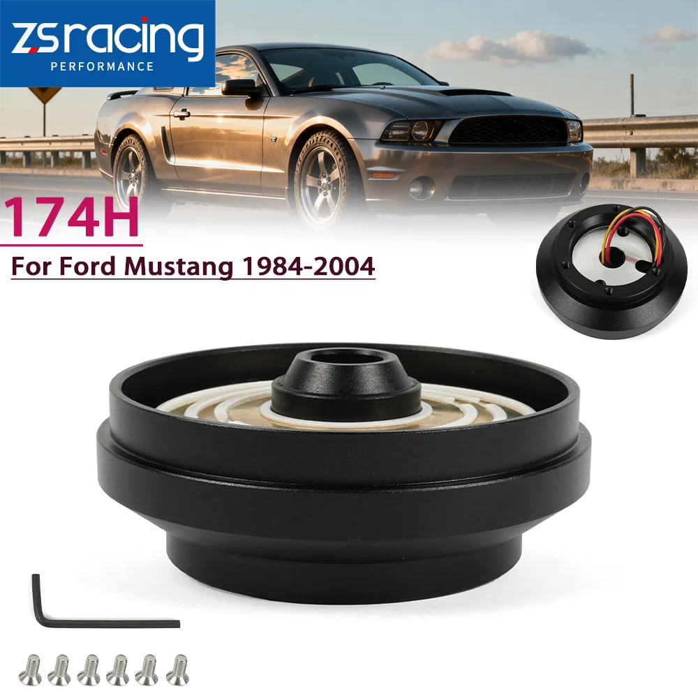 

ZSRA-Новый комплект адаптеров для рулевого колеса с 6 отверстиями, короткая тонкая втулка 174H для Ford Mustang 1984-2004 Fox-Body Mustang SN95 Mustang QR043