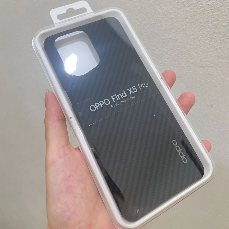 Original Carbon Fiber Case  for OPPO Find X5 Pro Ultra Thin Kevlar Aramid Protective Cover for Find X5