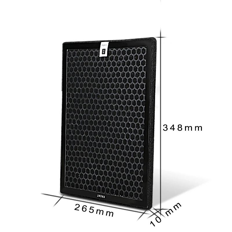 Air Purifier Activated Carbon Filter With 348mm*265mm*10mm Size For Different Type Of Air Purifier